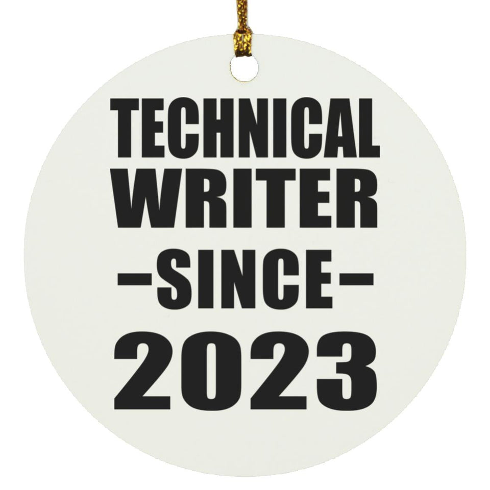Technical Writer Since 2023 - Circle Ornament