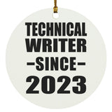 Technical Writer Since 2023 - Circle Ornament
