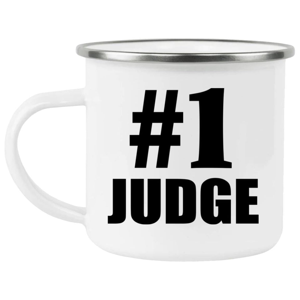 Number One #1 Judge - 12oz Camping Mug