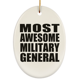 Most Awesome Military General - Oval Ornament