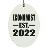 Economist Established EST. 2022 - Oval Ornament