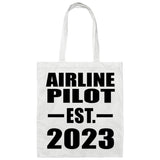 Airline Pilot Established EST. 2023 - Tote Bag White