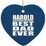 Harold Best Dad Ever - Heart Ornament