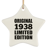 86th Birthday Original 1938 Limited Edition - Star Ornament