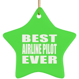 Best Airline Pilot Ever - Star Ornament