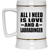All I Need Is Love And A Labradinger - Beer Stein