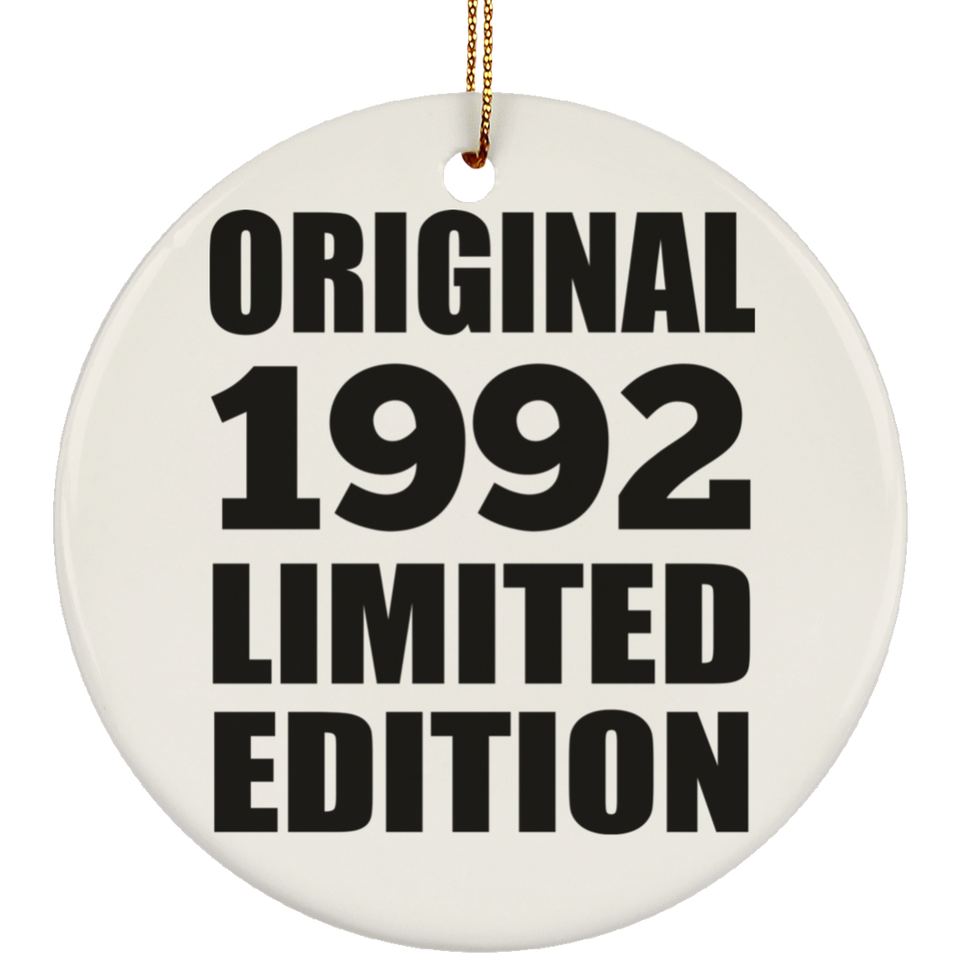32nd Birthday Original 1992 Limited Edition - Circle Ornament