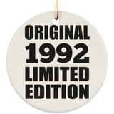 32nd Birthday Original 1992 Limited Edition - Circle Ornament
