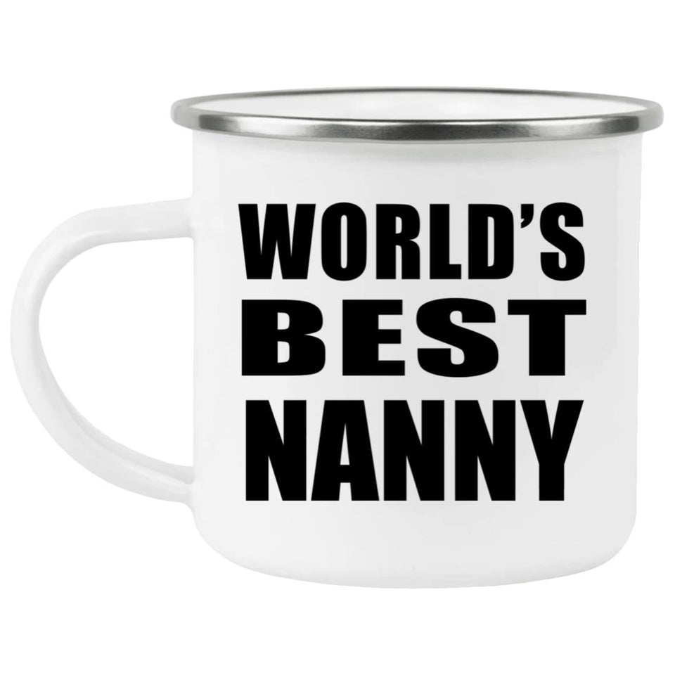 World's Best Nanny - 12oz Camping Mug