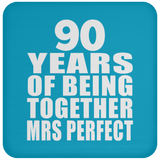 90th Anniversary 90 Years Of Being Mrs Perfect - Drink Coaster