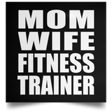 Mom Wife Fitness Trainer - Poster Square