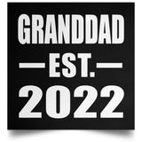 Granddad Established EST. 2022 - Poster Square