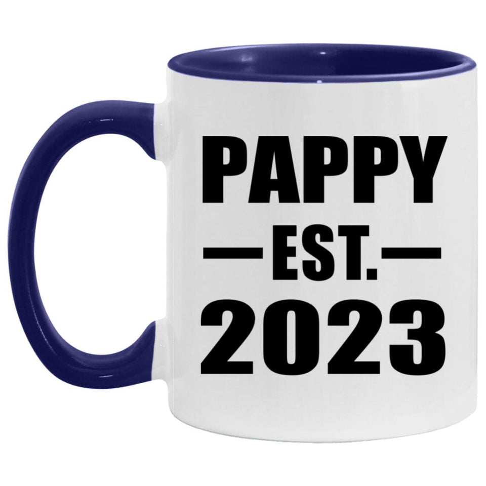 Pappy Established Est. 2023 - 11oz Accent Mug Purple