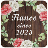 Fiance Since 2023 - Drink Coaster A