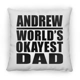 Andrew World's Okayest Dad - Throw Pillow