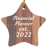 Financial Planner Established Est. 2022 - Star Ornament E