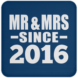 8th Anniversary Mr & Mrs Since 2016 - Drink Coaster