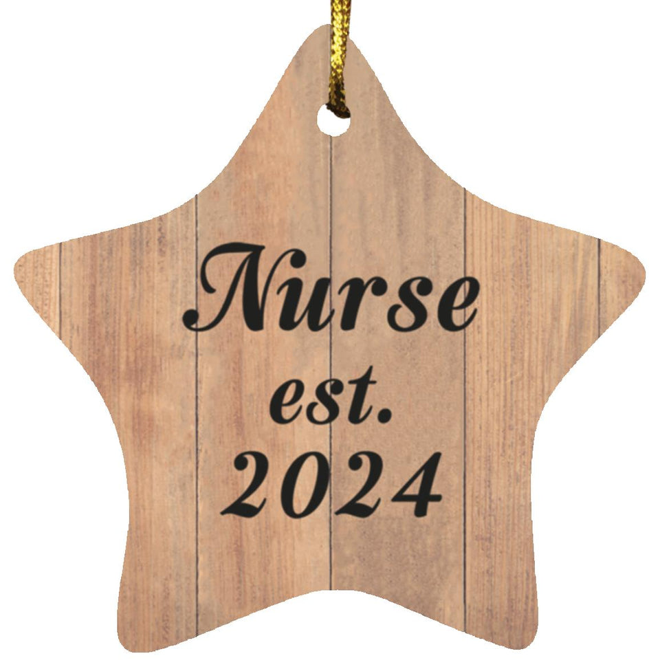 Nurse Established Est. 2024 - Star Ornament C