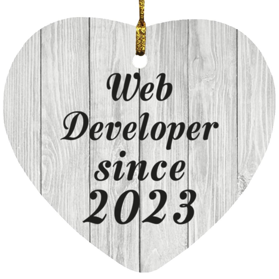 Web Developer Since 2023 - Heart Ornament F