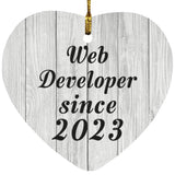 Web Developer Since 2023 - Heart Ornament F