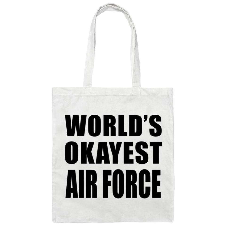 World's Okayest Air Force - Tote Bag White