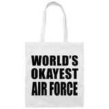 World's Okayest Air Force - Tote Bag White