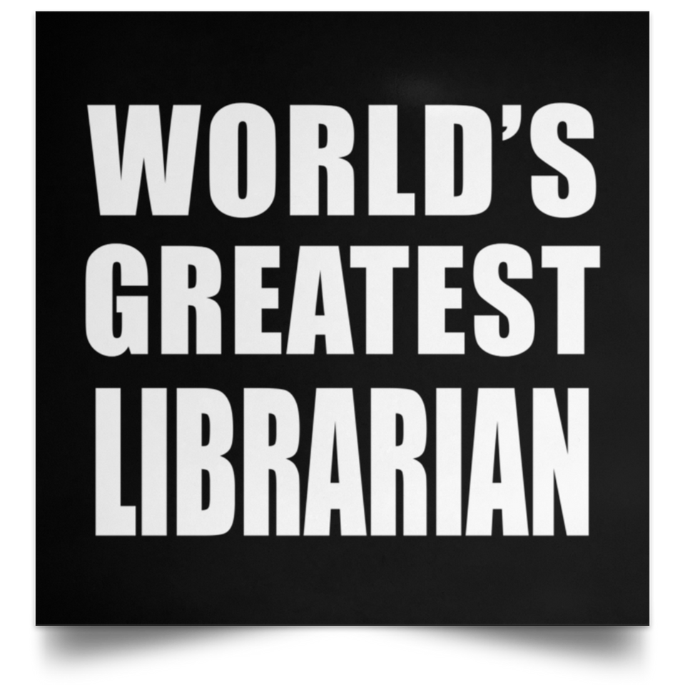 World's Greatest Librarian - Poster Square