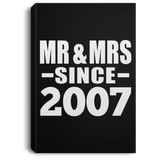17th Anniversary Mr & Mrs Since 2007 - Canvas Portrait