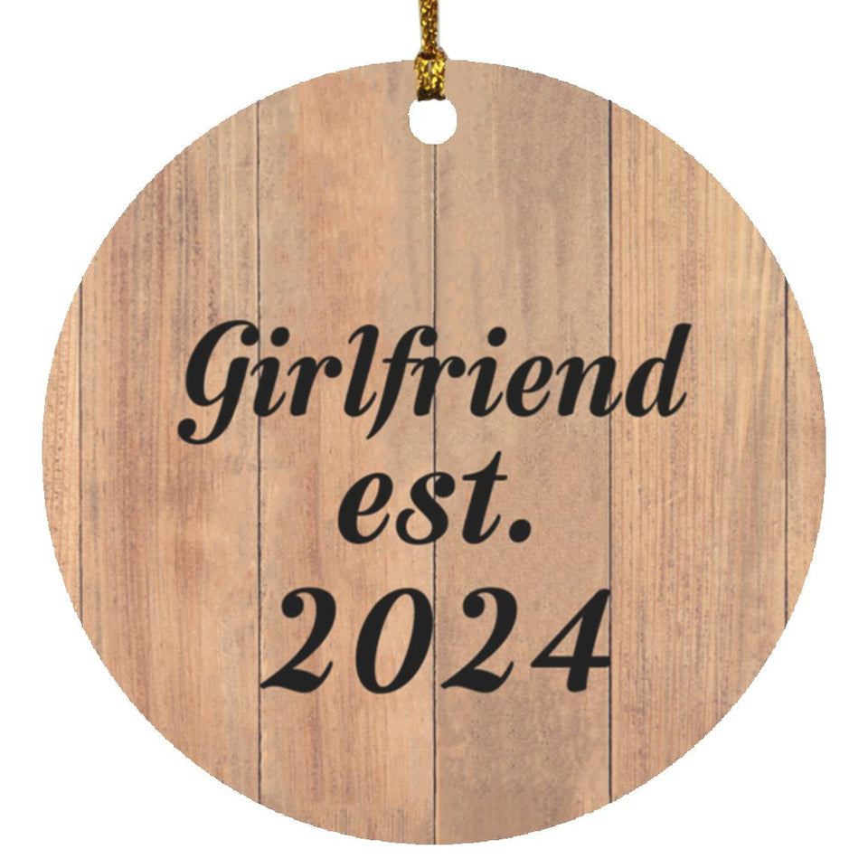 Girlfriend Established EST. 2024 - Circle Ornament C