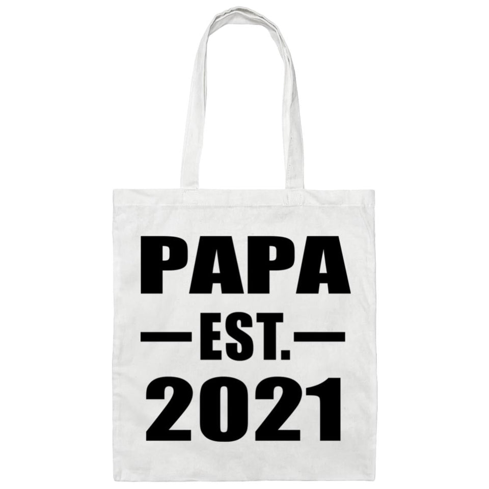 Papa Established EST. 2021 - Tote Bag White