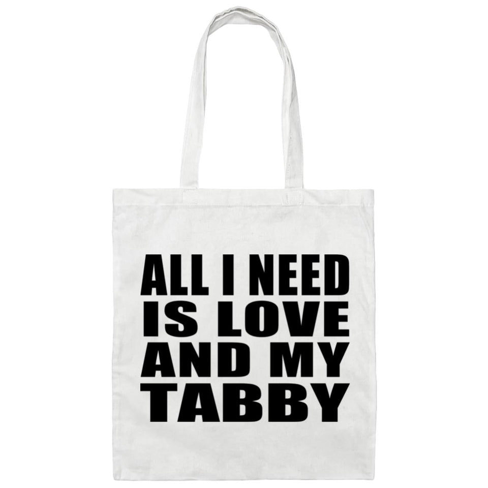 All I Need Is Love And My Tabby - Tote Bag White