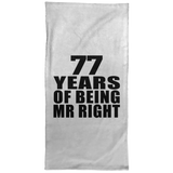77th Anniversary 77 Years Of Being Mr Right - Hand Towel