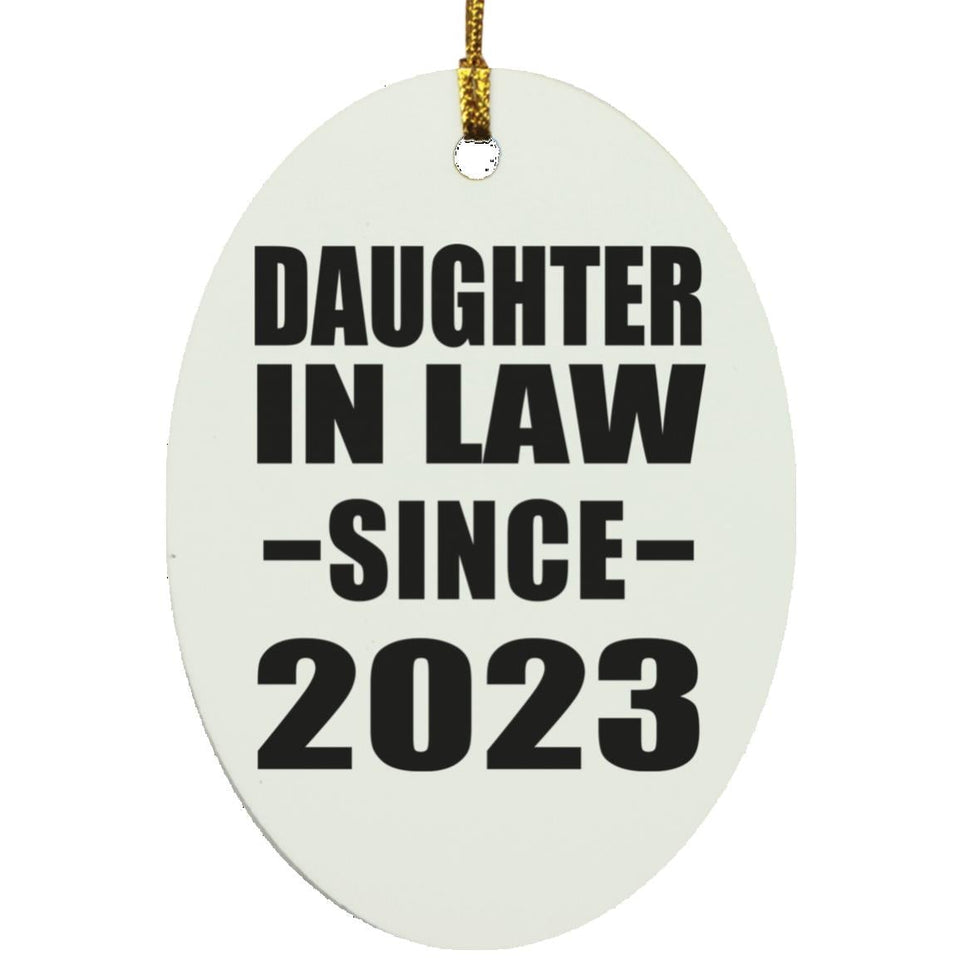 Daughter In Law Since 2023 - Oval Ornament