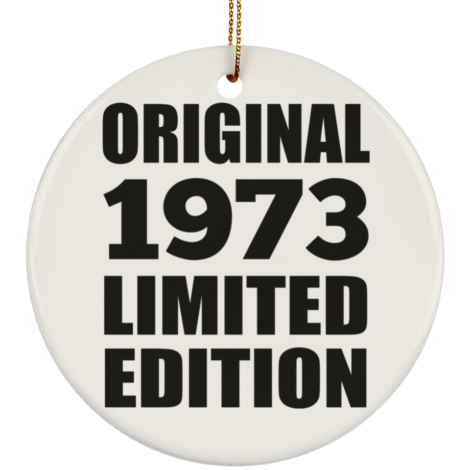 51st Birthday Original 1973 Limited Edition - Circle Ornament