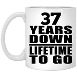 37th Anniversary 37 Years Down Lifetime To Go - 11 Oz Coffee Mug