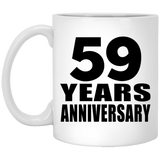 59th Anniversary 59 Years - 11 Oz Coffee Mug