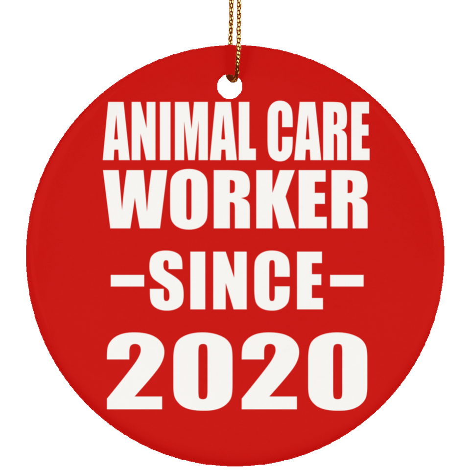 Animal Care Worker Since 2020 - Circle Ornament