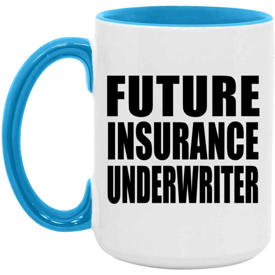 Future Insurance Underwriter - 15oz Accent Mug Blue