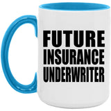 Future Insurance Underwriter - 15oz Accent Mug Blue