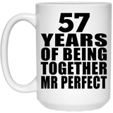 57th Anniversary 57 Years Of Being Mr Perfect - 15 Oz Coffee Mug