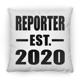 Reporter Established EST. 2020 - Throw Pillow