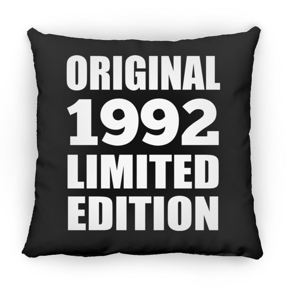 32nd Birthday Original 1992 Limited Edition - Throw Pillow Black