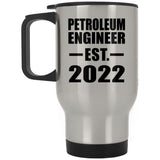 Petroleum Engineer Established EST. 2022 - Silver Travel Mug