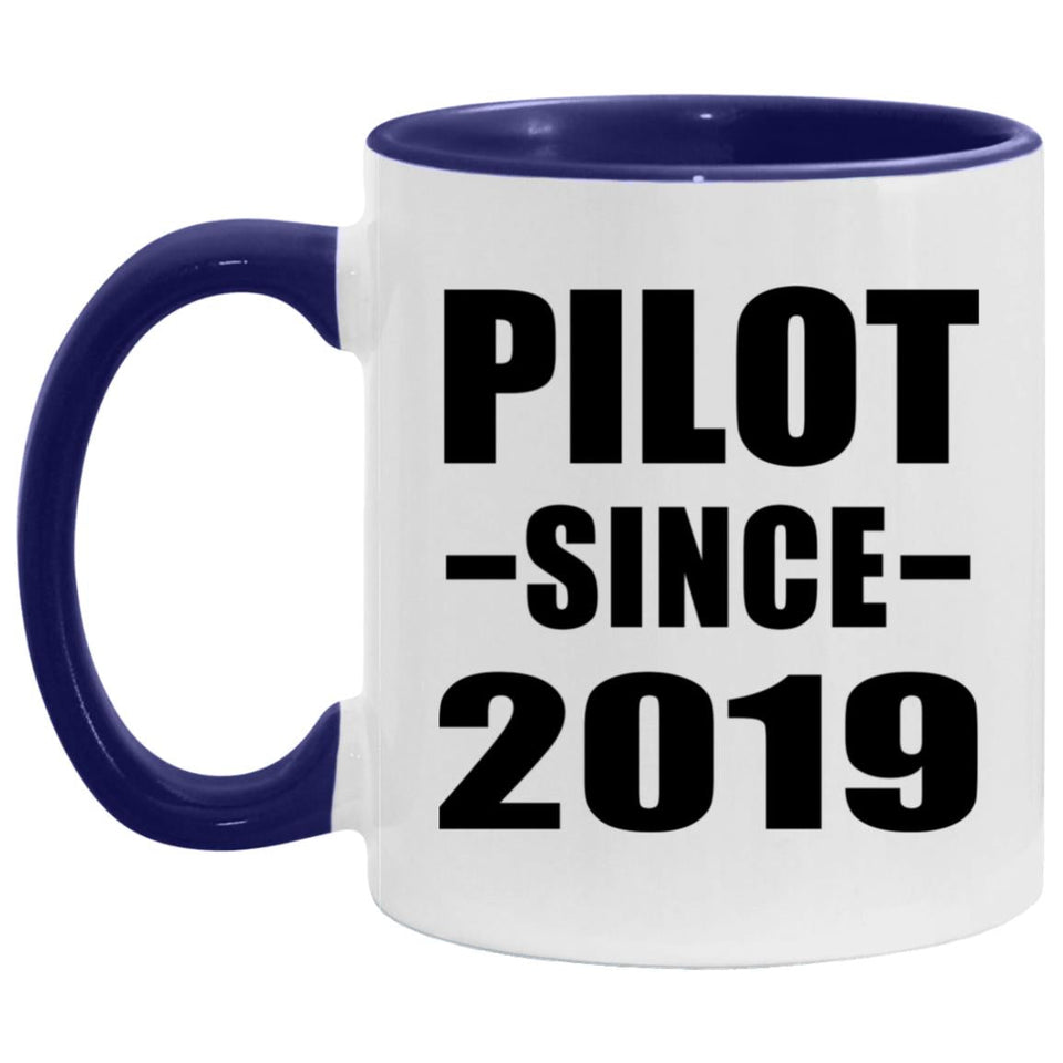 Pilot Since 2019 - 11oz Accent Mug Purple