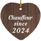 Chauffeur Since 2024 - Heart Ornament D