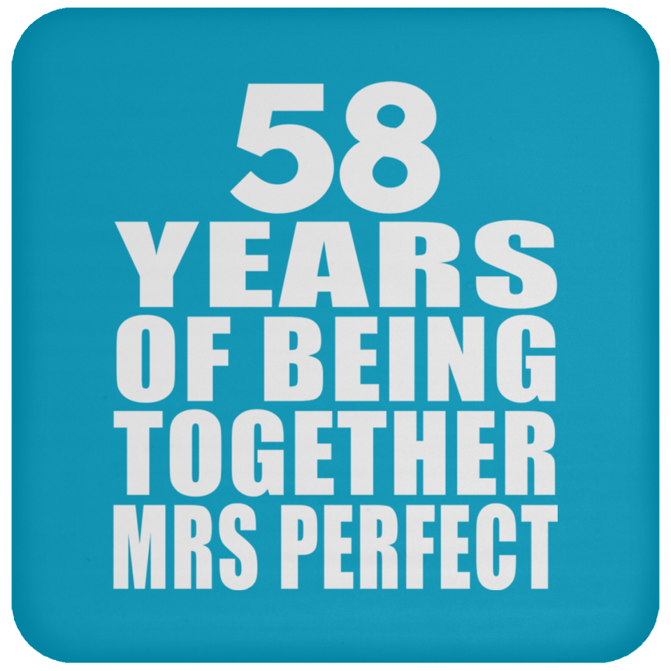58th Anniversary 58 Years Of Being Mrs Perfect - Drink Coaster