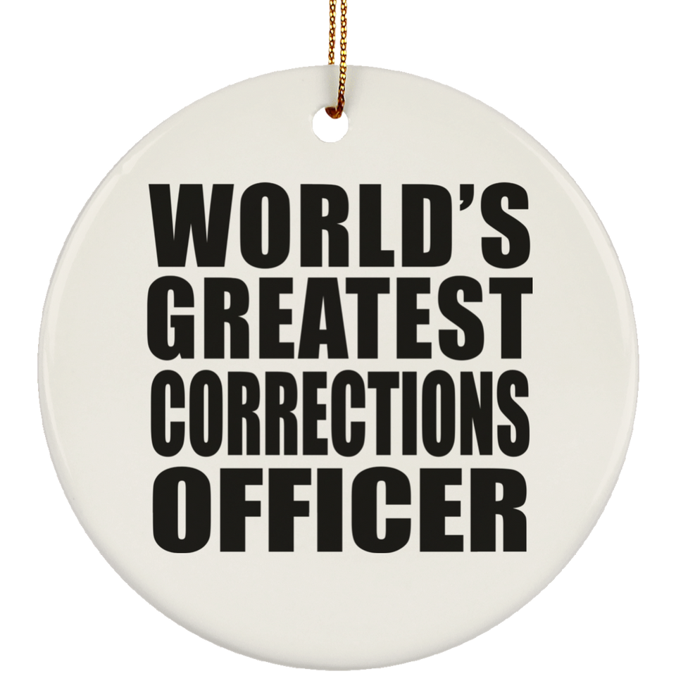 World's Greatest Corrections Officer - Circle Ornament
