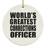 World's Greatest Corrections Officer - Circle Ornament
