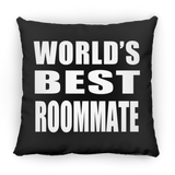 World's Best Roommate - Throw Pillow Black
