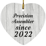 Precision Assembler Since 2022 - Heart Ornament F